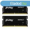 Kingston 16GB DDR5 4800MHz Kit(2x8GB) SODIMM Fury Impact Bla