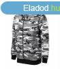 Malfini Camo Zipper terepmints pulver kapucnival, camoufla