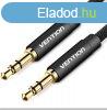 Vention 3.5mm jack/M -> 3.5mm jack/M, (audio,fekete), 2m,