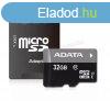 ADATA MicroSD krtya 32GB adapterrel AUSDH32GUICL10-RA1