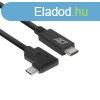 ACT AC7407 USB-C Angled Cable 2m Black