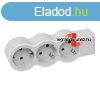 Legrand Elosztsor Standard 3x2P+F, vezetk nlkl, fehr-sz