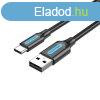 Vention USB 2.0 A Male to C Male 3A Cable 1m Black