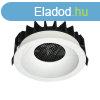 12W COB LED mlysugrz Bridgelux Chippel, hexagon forma, 3 