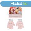 Disney Hercegnk Pink gyerek sapka + keszty szett