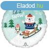 Karcsonyi Let it Snow flia lufi 43 cm