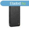 Nillkin Qin Prop Leather kinyithat tok iPhone 16 - fekete