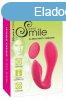 SMILE Panty - akkus, rdis 2in1 vibrtor (pink)