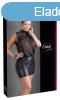 Cottelli Plus Size - fnyes chiffon ruha (fekete)
