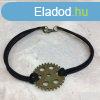 Steampunk stílusú karkötő fogaskerékkel