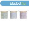 Cukortartó DKD Home Decor Kék Zöld Halványlila Bambusz Dolom