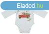 Hosszú ujjú baba body karácsonyi Mickey egér mintával