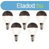 5 db E14-es dimmelhet LED izzszl izz szett P45 fekete 30