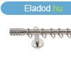 Landhouse 19mm fém karnisgarnitúra inox Royal véggel