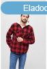 Brandit Lumberjacket hooded red/black