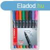 Alkoholos marker készlet 0,7mm, STABILO OHPen F, 8 klf. szín