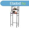 Frdszobai polc wc fl, tbbszintes, fekete