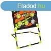 Célbadobós ügyességi játék labdákkal