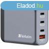 Verbatim 100W 4-Port GaN Wall Charger Grey