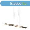 Design hanglamp zwart met zilver incl. LED dimbaar - Blaze