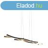Design hanglamp zwart met goud incl. LED dimbaar - Blaze