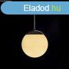 BOLLY 17 függő lámpa opál üveg/króm 230V LED E27 11W IP44