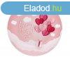 Szerelem Love Is In The Air Pink papírtányér 6 db-os 18 cm