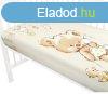 Baby Shop pamut,gumis leped 60*120 cm - barack &#34;Mik