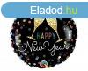 Happy New Year Pezsgős Poharak fólia lufi 46 cm