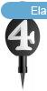 Fekete Black 4-es torta tzijtk 12 cm