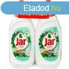 Mosogatószer 2 x 1350 ml kézi duopack Jar TeaTree&Mint