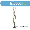 Design vloerlamp zwart met zilver incl. LED dimbaar - Blaze