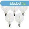 5 darabos E27 dimmelhet LED izzk szett spirl filamenttel 