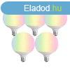5 darabos Smart E27 LED izz kszlet G120 Matt RGBW 9W 806 l