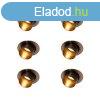 6 darabos modern sllyesztett spotlmpa szett stt bronz ke