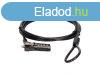 Conceptronic CUSTODIO01BS Combination Laptop Lock 1,8m Black