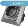 EMOS A6000-7, Aljzat USB-A+USB-C, antracit