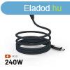 FIXED Magnetic Braided Cable USB-C/USB-C, 1,2m USB2.0 240W G