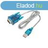 Akyga AK-CO-02 USB/R-232 cable 1m Transparent