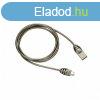 Canyon Stylish Metal Sync&Charge Cable 1m Grey/Black