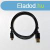 Hama microUSB cable 1m Black