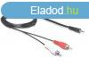 DeLock Cable Audio 3.5 mm stereo jack male > 2x RCA male 