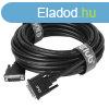 Club3D DVI-D (Dual Link) Bidirectional cable 10m Black
