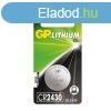 GP CR2430 Ltium Gombelem 1db/csomag