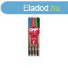 Alkoholos marker készlet, 0,5mm, CD/DVD F Ico, 4 klf.szín