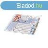 Elválasztólap, A4, Maxi regiszteres 1-12 laminált karton elő