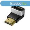 Logilink HDMI adapter A/M to A/F 90 angled 8K/60 Hz Black/G