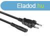ACT AC3300 Powercord Euro male - C7 female 1,5m Black