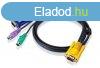 ATEN PS/2 KVM Cable with 3 in 1 SPHD 3m Black