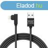 Delight iPhone Lightning 90 Adatkbel 2m Black